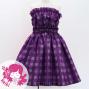 Hula Set up Keiki with Palaka Check Print / Luxury Collection / Dark Purple / Jp75dpu