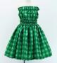Hula Set up Keiki with palaka check / Luxury Collection / Green / Jp75gr