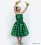 Hula Set up Keiki with palaka check / Luxury Collection / Green / Jp75gr