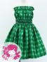 Hula Set up Keiki with palaka check / Luxury Collection / Green / Jp75gr
