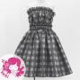 Hula Set up Keiki with Palaka Check Print / Luxury Collection / Gray / Jp75gy