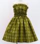 Hula Set up Keiki with Palaka Check Print / Luxury Collection / Khaki / Jp75ka