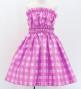 Hula Set up Keiki with Palaka Check Print / Luxury Collection / Lilac / Jp75li