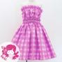 Hula Set up Keiki with Palaka Check Print / Luxury Collection / Lilac / Jp75li
