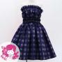 Hula Set up Keiki with Palaka Check Print / Luxury Collection / Navy / Jp75nv