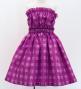 Hula Set up Keiki with Palaka Check Print / Luxury Collection / Purple / Jp75pu