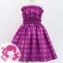 Hula Set up Keiki with Palaka Check Print / Luxury Collection / Purple / Jp75pu