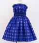 Hula Set up Keiki with Palaka Check Print / Luxury Collection / Royal Blue / Jp75rbl