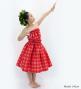 Hula Set up Keiki with palaka check / Luxury Collection / Red / Jp75rd