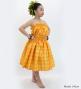 Hula Set up Keiki with palaka check / Luxury Collection / Yellow / Jp75ye