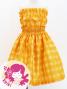 Hula Set up Keiki with palaka check / Luxury Collection / Yellow / Jp75ye