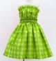 Hula Set up Keiki with Palaka Check Print / Luxury Collection / Yellow Green / Jp75yegr