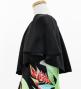 Hula Kids Cape Long Dress with Heliconia Print / Luxury Collection / Black / Jp76bk