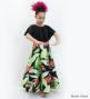 Hula Kids Cape Long Dress with Heliconia Print / Luxury Collection / Black / Jp76bk