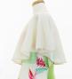 Hula Kids Cape Long Dress with Heliconia Print / Luxury Collection / Cream / Jp76cr