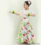 Hula Kids Cape Long Dress with Heliconia Print / Luxury Collection / Cream / Jp76cr