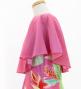 Hula Kids Cape Long Dress with Heliconia Print / Luxury Collection / Pink / Jp76pi