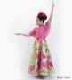 Hula Kids Cape Long Dress with Heliconia Print / Luxury Collection / Pink / Jp76pi