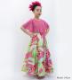 Hula Kids Cape Long Dress with Heliconia Print / Luxury Collection / Pink / Jp76pi