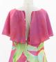 Hula Kids Cape Long Dress with Heliconia Print / Luxury Collection / Pink / Jp76pi