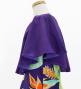Hula Kids Cape Long Dress with Heliconia Print / Luxury Collection / Purple / Jp76pu