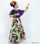 Hula Kids Cape Long Dress with Heliconia Print / Luxury Collection / Purple / Jp76pu