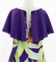 Hula Kids Cape Long Dress with Heliconia Print / Luxury Collection / Purple / Jp76pu