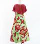 Hula Kids Cape Long Dress with Heliconia Print / Luxury Collection / Red / Jp76rd