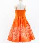 Hula Kids Shantung Dress with Plumeria Print / Luxury Collection / Orange / Jp77or