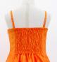 Hula Kids Shantung Dress with Plumeria Print / Luxury Collection / Orange / Jp77or