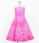 Hula Kids Shantung Dress with Plumeria Print / Luxury Collection / Pink / Jp77pi