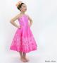 Hula Kids Shantung Dress with Plumeria Print / Luxury Collection / Pink / Jp77pi