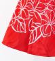 Hula Kids Shantung Dress with Plumeria Print / Luxury Collection / Red / Jp77rd