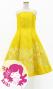Hula Kids Shantung Dress with Plumeria Print / Luxury Collection / Yellow / Jp77ye
