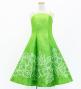 Hula Kids Shantung Dress with Plumeria Print / Luxury Collection / YellowGreen / Jp77yegr