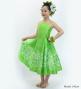 Hula Kids Shantung Dress with Plumeria Print / Luxury Collection / YellowGreen / Jp77yegr