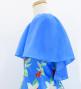Hula Kids Frill Sleeve Long Dress with Lily Print / Luxury Collection / Blue / Jp79bl