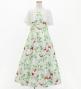 Hula Kids Frill Sleeve Long Dress with Lily Print / Luxury Collection / Cream / Jp79cr
