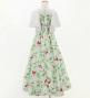 Hula Kids Frill Sleeve Long Dress with Lily Print / Luxury Collection / Cream / Jp79cr