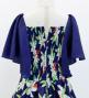 Hula Kids Frill Sleeve Long Dress with Lily Print / Luxury Collection / Navy / Jp79nv