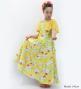 Hula Kids Frill Sleeve Long Dress with Lily Print / Luxury Collection / Yellow / Jp79ye