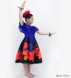 Hula Kids Midi Dress with Hibiscus Print / Luxury Collection / Navy / Jp80nv
