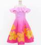 Hula Kids Midi Dress with Hibiscus Print / Luxury Collection / Pink / Jp80pi
