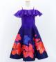 Hula Kids Midi Dress with Hibiscus Print / Luxury Collection / Purple / Jp80pu