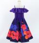 Hula Kids Midi Dress with Hibiscus Print / Luxury Collection / Purple / Jp80pu