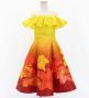Hula Kids Midi Dress with Hibiscus Print / Luxury Collection / Yellow / Jp80ye