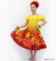 Hula Kids Midi Dress with Hibiscus Print / Luxury Collection / Yellow / Jp80ye