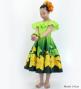Hula Kids Midi Dress with Hibiscus Print / Luxury Collection / Yellow green / Jp80yegr