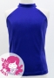 Hula Kids  American Armhole Blouse with Velvet Keiki / Royal Blue / Jp82rbl