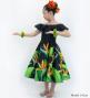 Hula Kids Midi Dress with Strelitzia Print / Luxury Collection / Black / Jp85bk